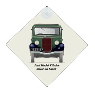 Ford Model Y Tudor 1932-37 Car Window Hanging Sign